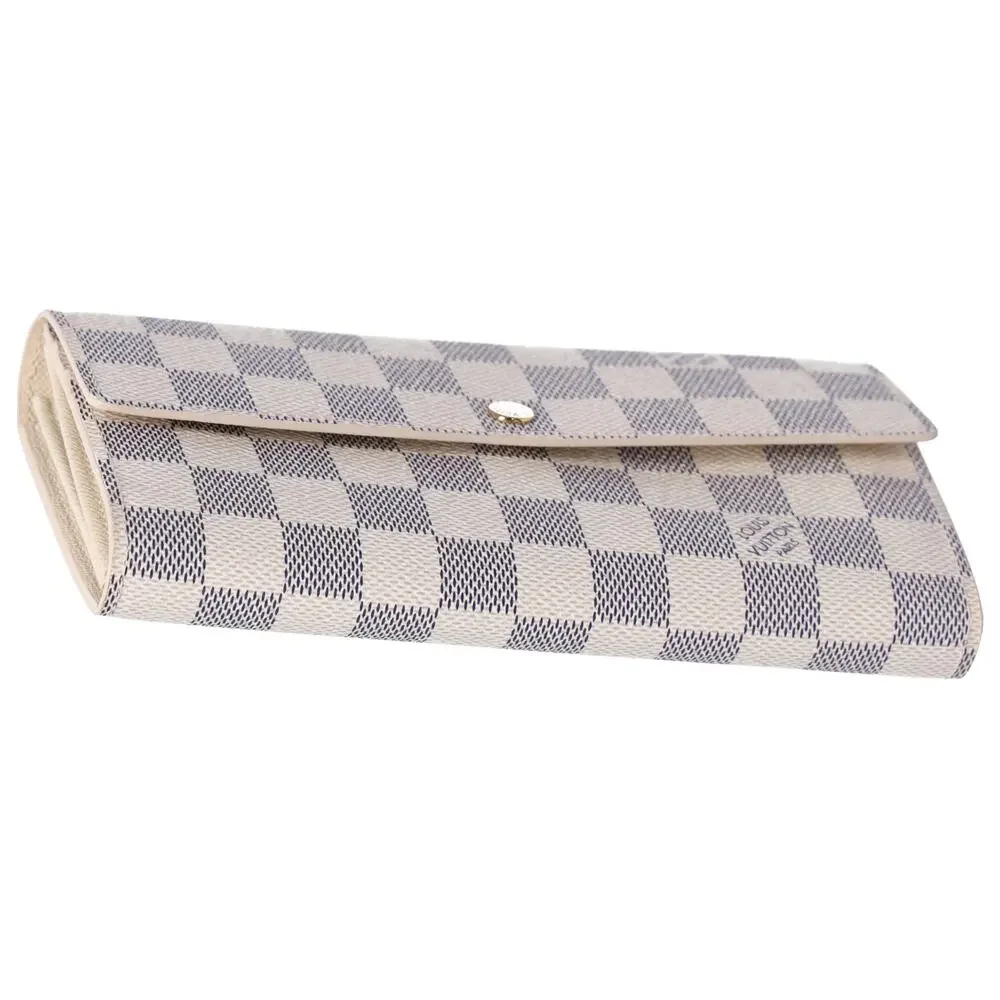 Louis Vuitton Sarah Envelope Wallet Damier Azur Beige